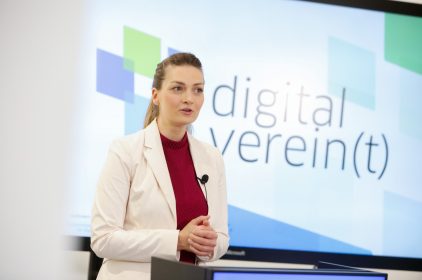 Digitalministerin Judith Gerlach spricht